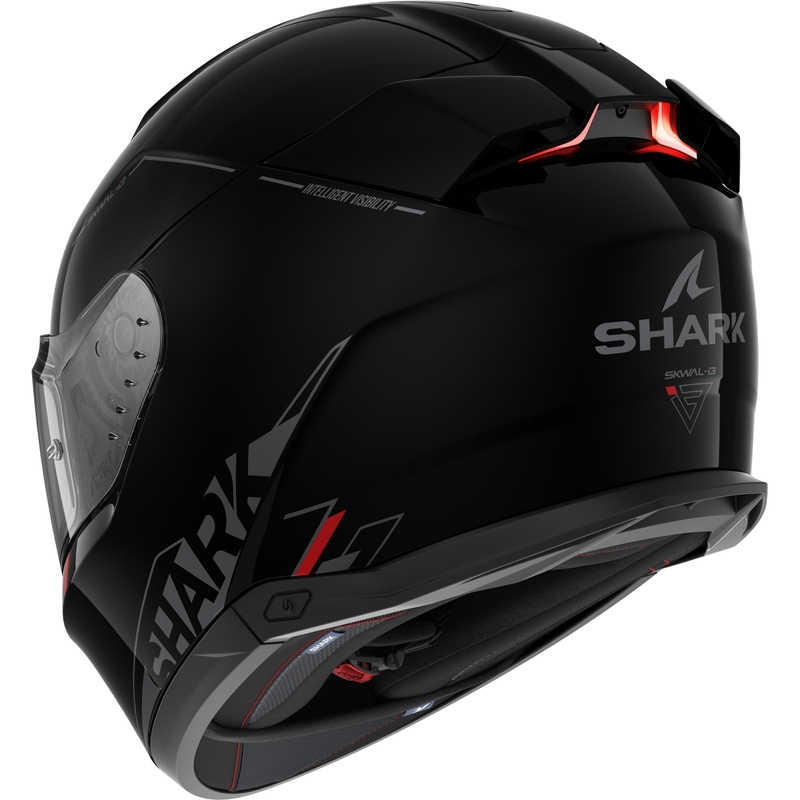 Cască integrală de motocicletă SHARK Skwal i3 Blank SP negru lucios