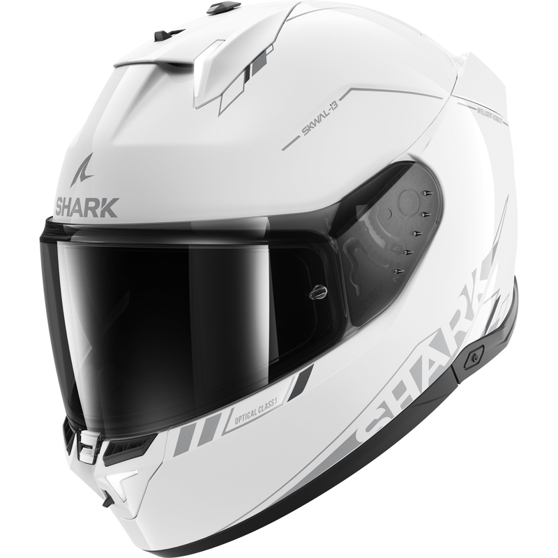 Cască integrală pentru motociclete SHARK Skwal i3 Blank SP alb lucios
