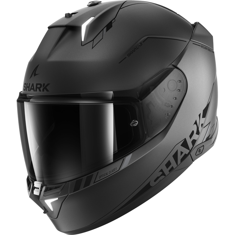Cască integrală pentru motociclete SHARK Skwal i3 Blank SP gri mat
