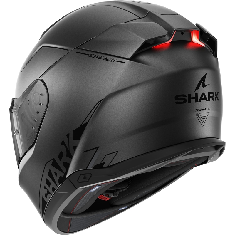 Cască integrală pentru motociclete SHARK Skwal i3 Blank SP gri mat