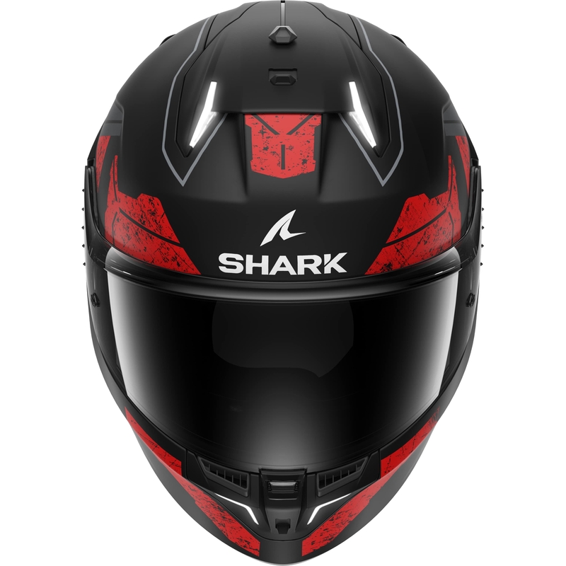 Cască integrală pentru motociclete SHARK Skwal i3 Rhad negru-gri-roșu mat