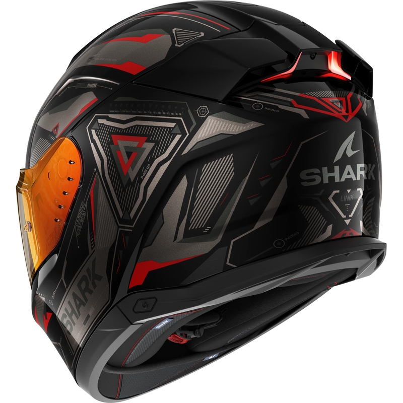Cască integrală pentru motociclete SHARK Skwal i3 Linik negru-gri-roșu