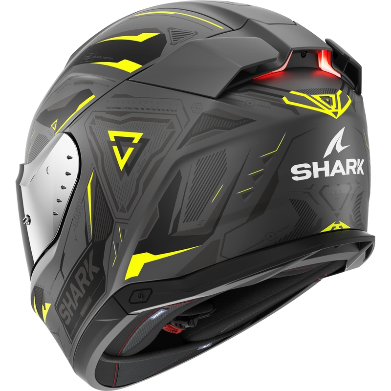 Cască integrală pentru motociclete SHARK Skwal i3 Linik gri-galben mată