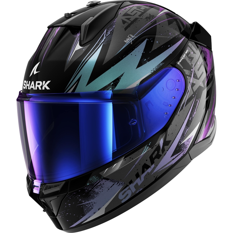 Cască integrală pentru motociclete SHARK D-SKWAL 3 Blast-R negru-gri-violet