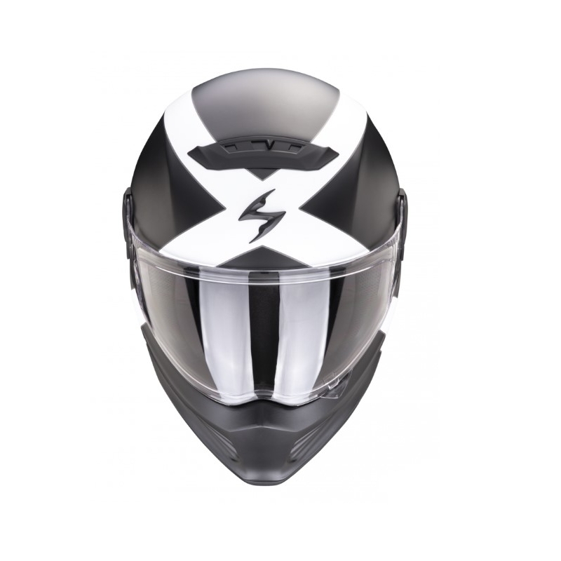 Přilba na motorku SCORPION COVERT FX GALLUS černo-bílá