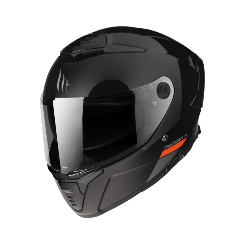 Casca moto integrala MT FF118SV Thunder 4 SV neagra lucioasa