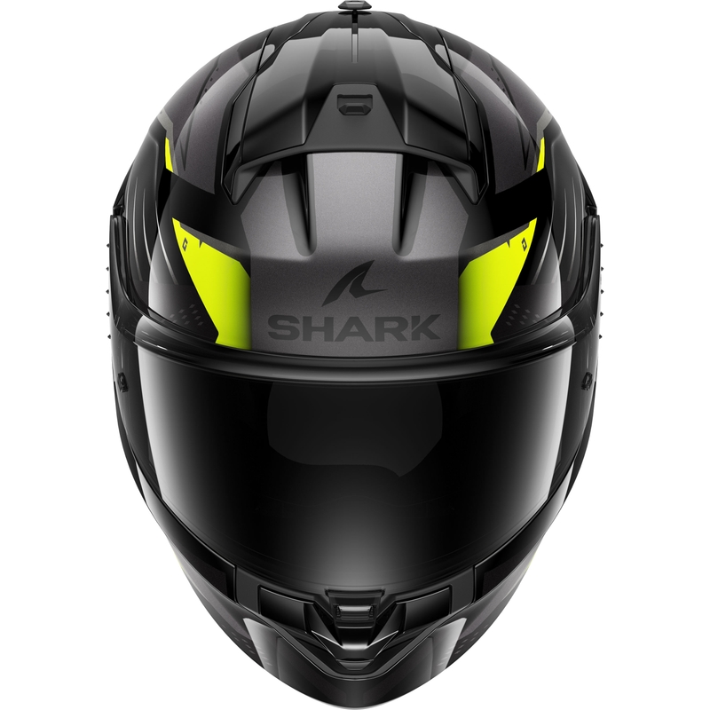 Cască integrală pentru motociclete SHARK RIDILL 2 BERSEK negru-gri-fluo-galben