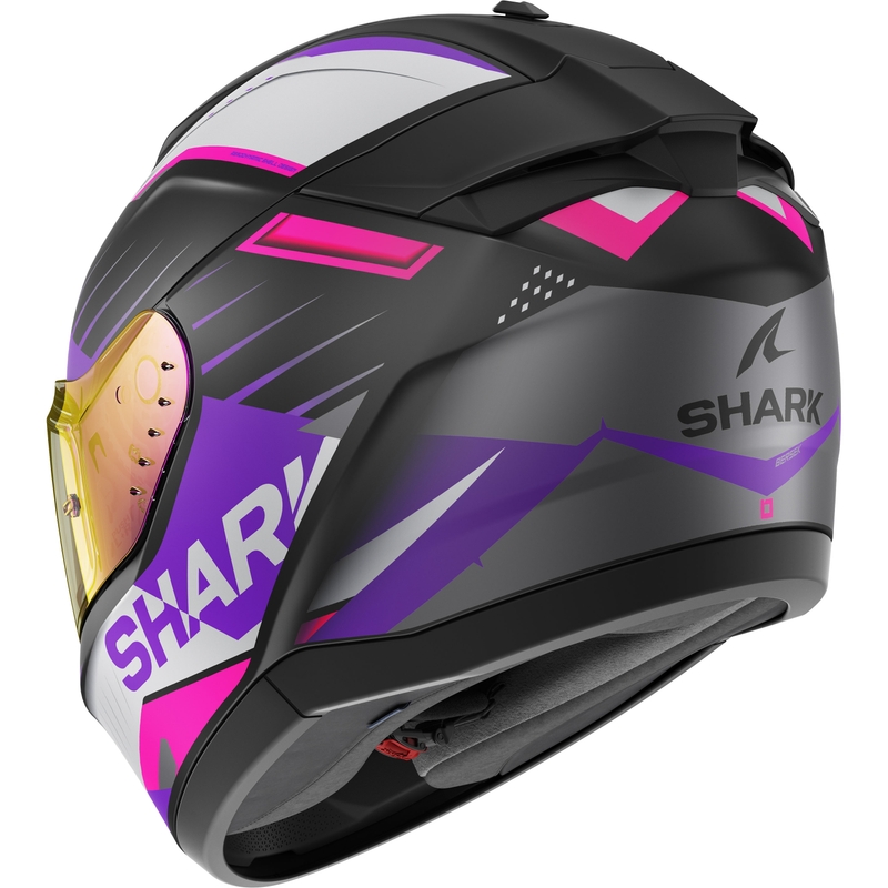 Cască de protecție integrală pentru motociclete SHARK RIDILL 2 BERSEK negru-gri-violet-roz