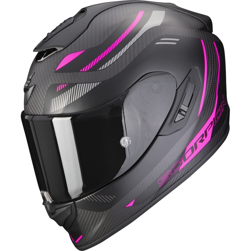 Casca moto integrala Scorpion EXO-1400 EVO Carbon Air Kydra negru-roz