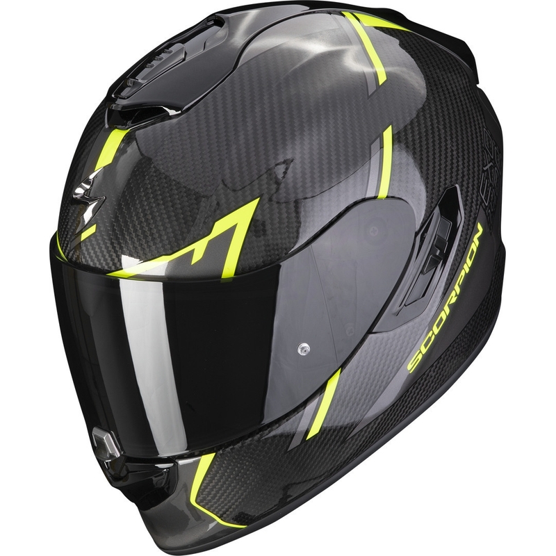 Cască integrală Scorpion EXO-1400 EVO Carbon Air Kendal negru-galben-fluo