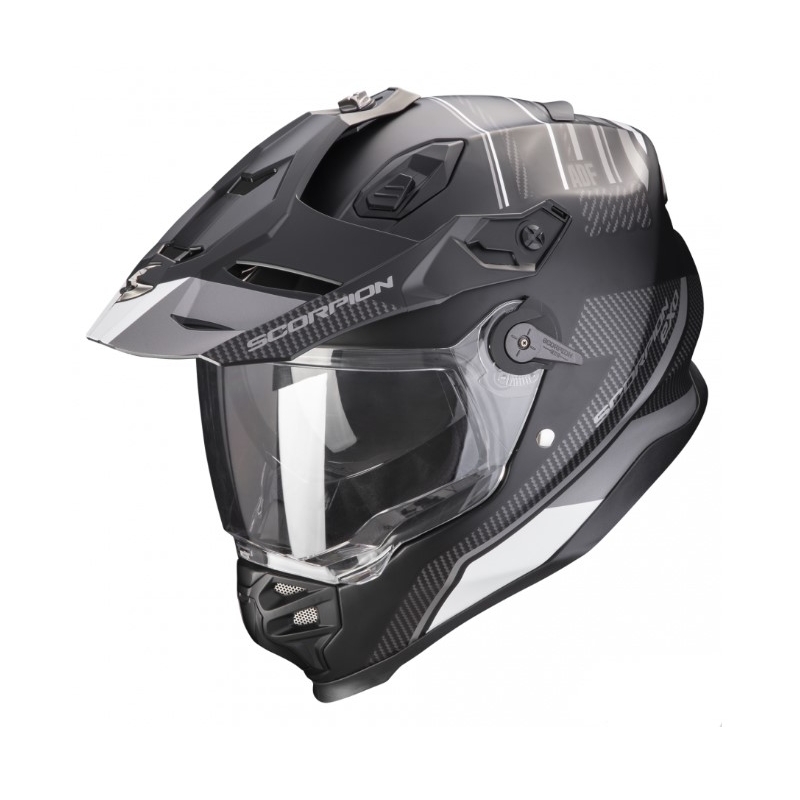 Casca moto enduro SCORPION ADF-9000 AIR Desert negru-argintiu lichidare