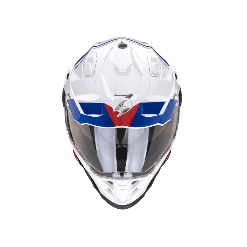 Enduro přilba na motorku SCORPION ADF-9000 AIR Desert bílo-modro-červená výprodej