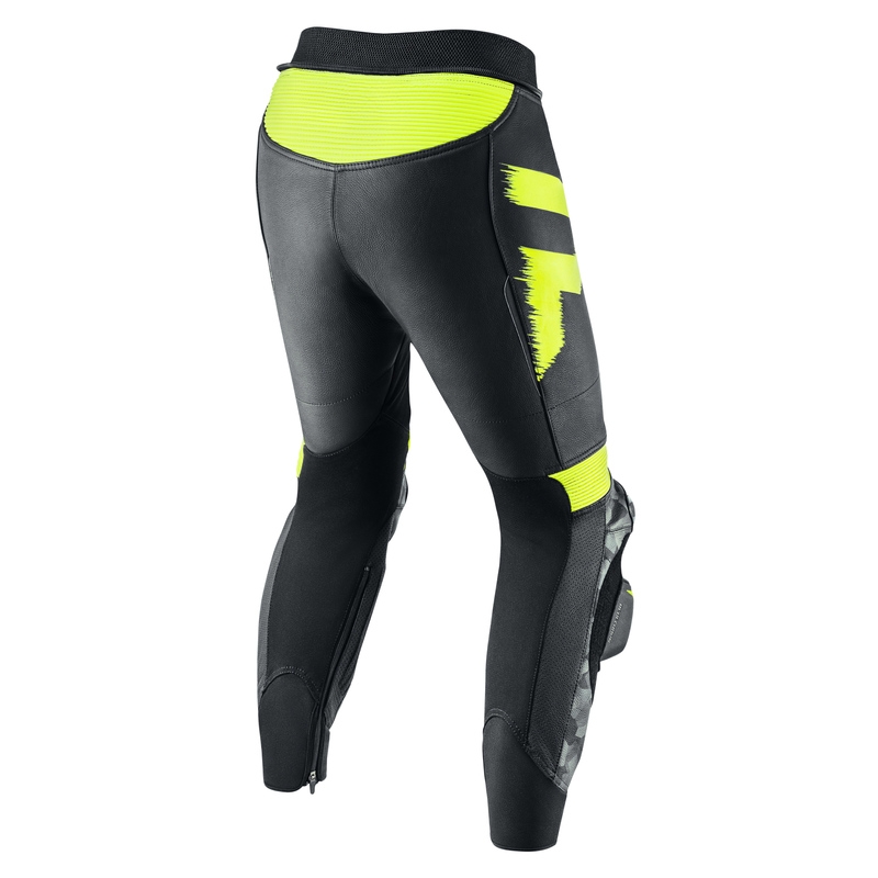 Pantaloni de motocicletă Rebelhorn Rebel 22 negru-galben-fluo lichidare