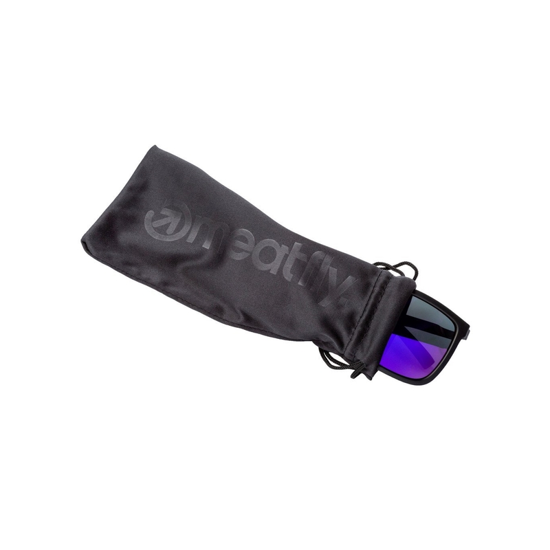 Ochelari de soare Meatfly Juno 2 negru și violet