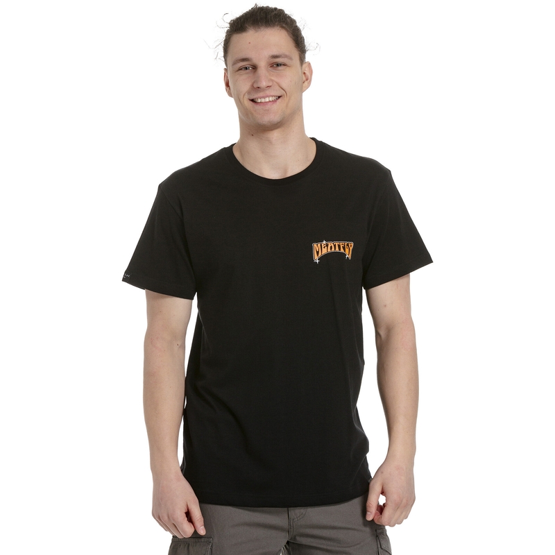 Tricou Meatfly Pistons Înapoi negru