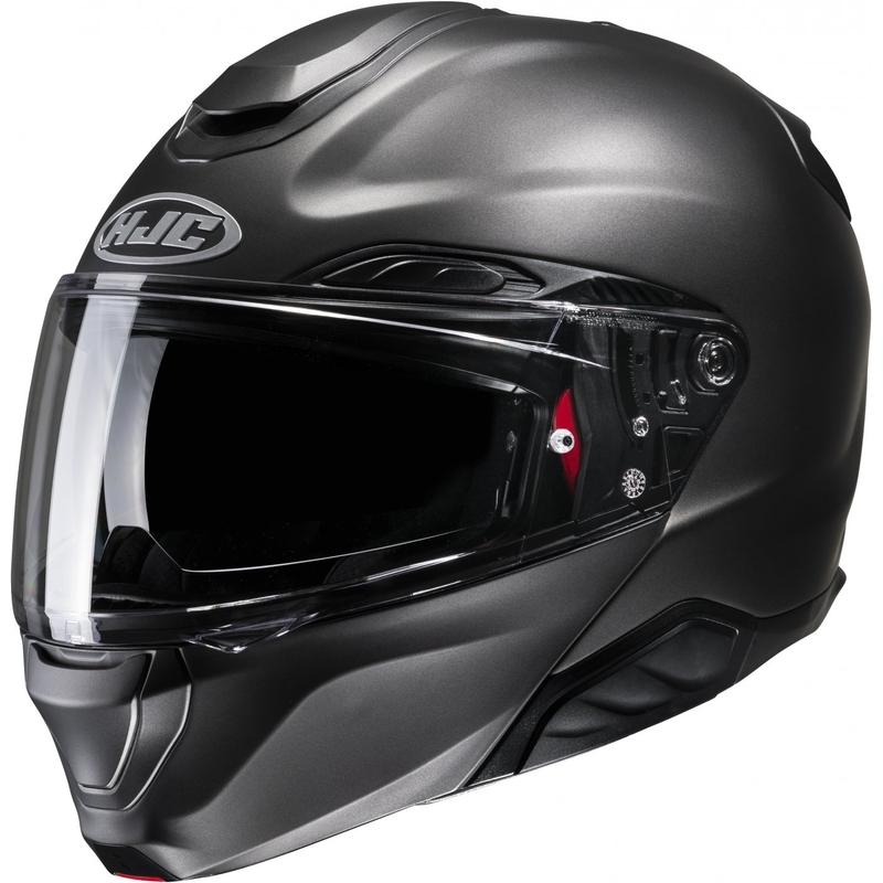 Cască de motocicletă pliabilă HJC RPHA 91 Solid semi-plată din titan