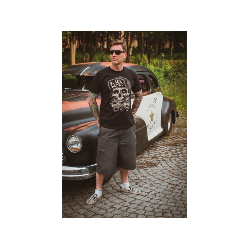 Tricou bărbați Black Heart Garage Built
