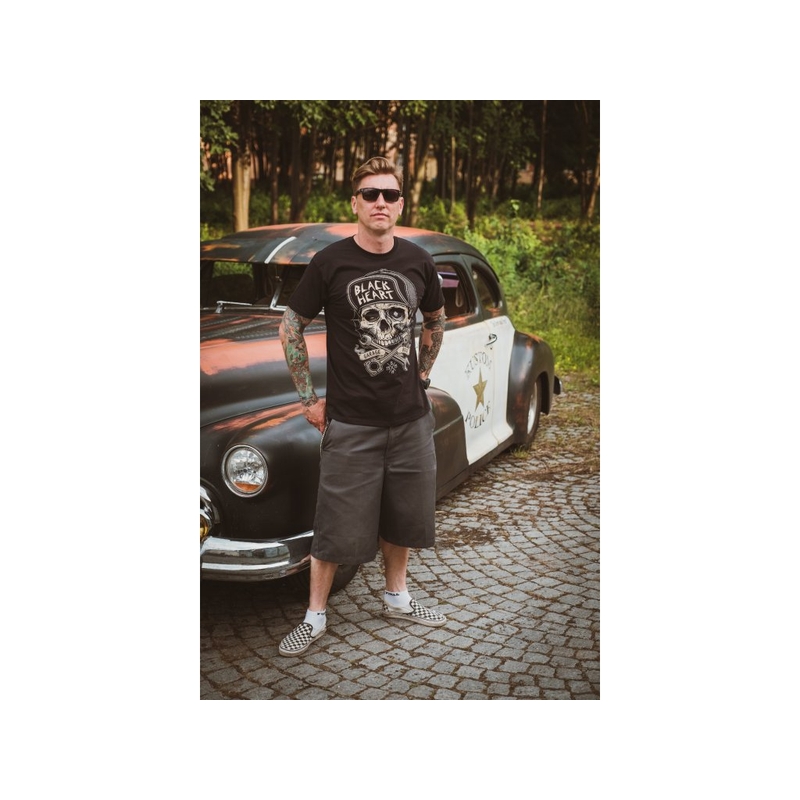 Tricou bărbați Black Heart Garage Built