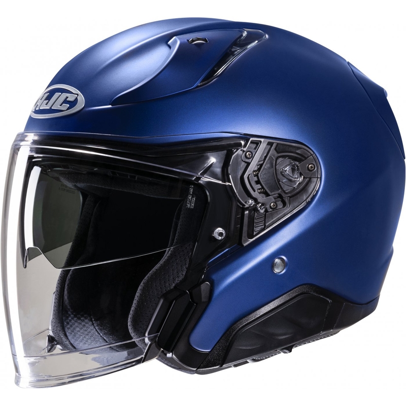 Cască de motocicletă deschisă HJC RPHA 31 Solid semi plat albastru metalizat