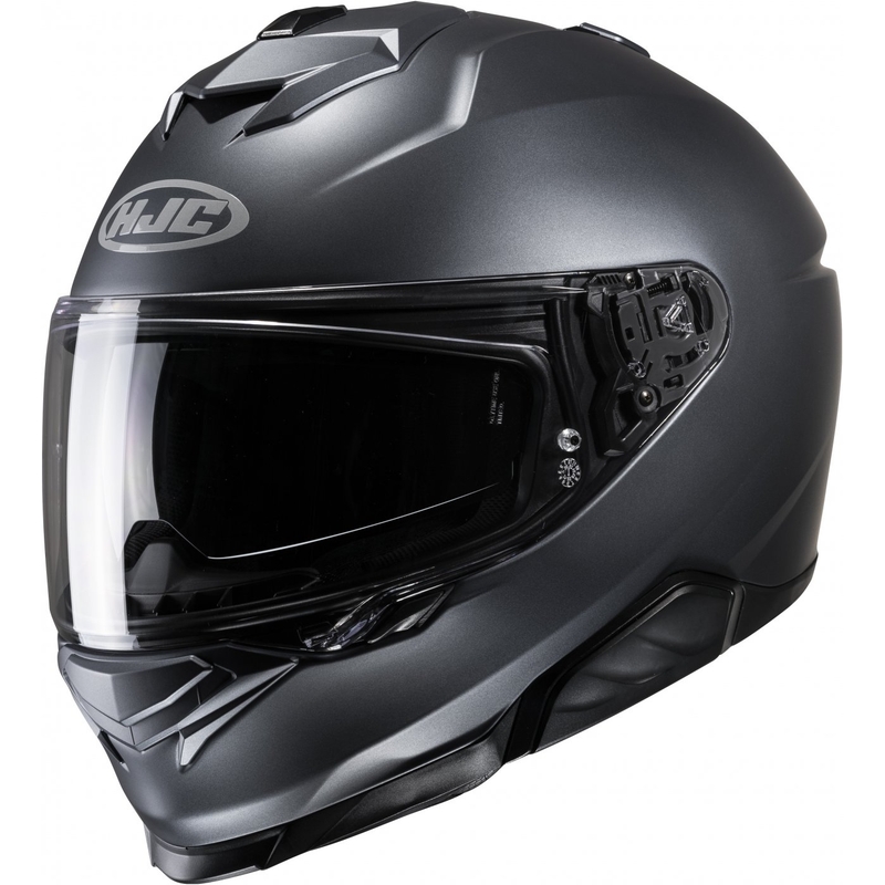 HJC i71 Cască de motocicletă solidă semiplat negru integrală HJC i71 Solid Semi Flat anthracite