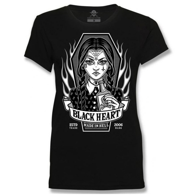 Tricou dama Black Heart Wednesday
