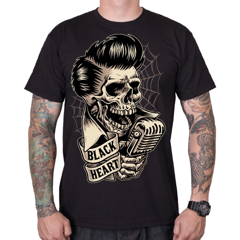 Tricou bărbați Black Heart Rockabilly