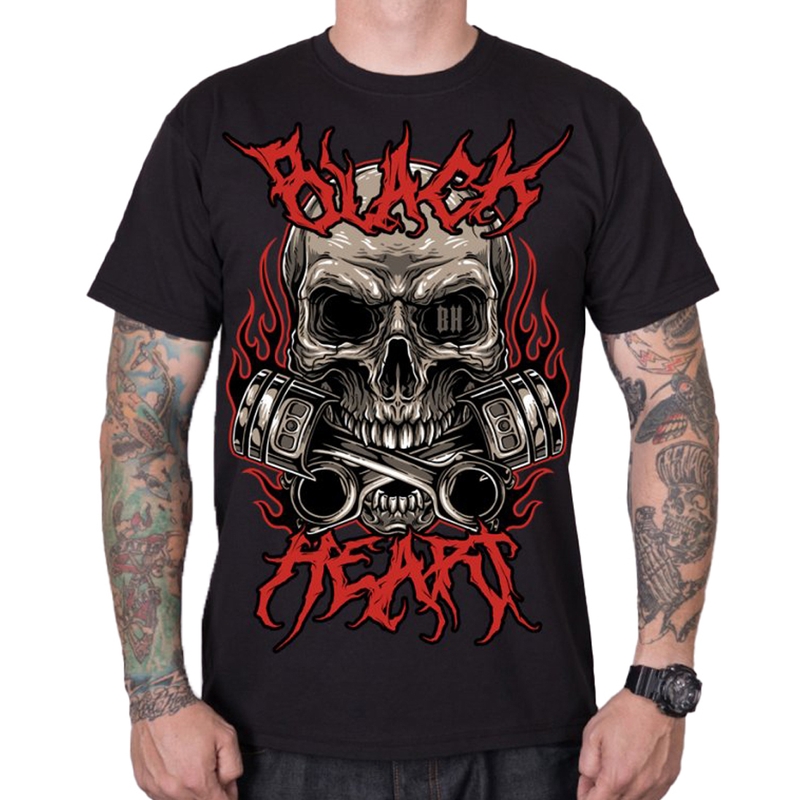 Tricou bărbați Black Heart Metal Head