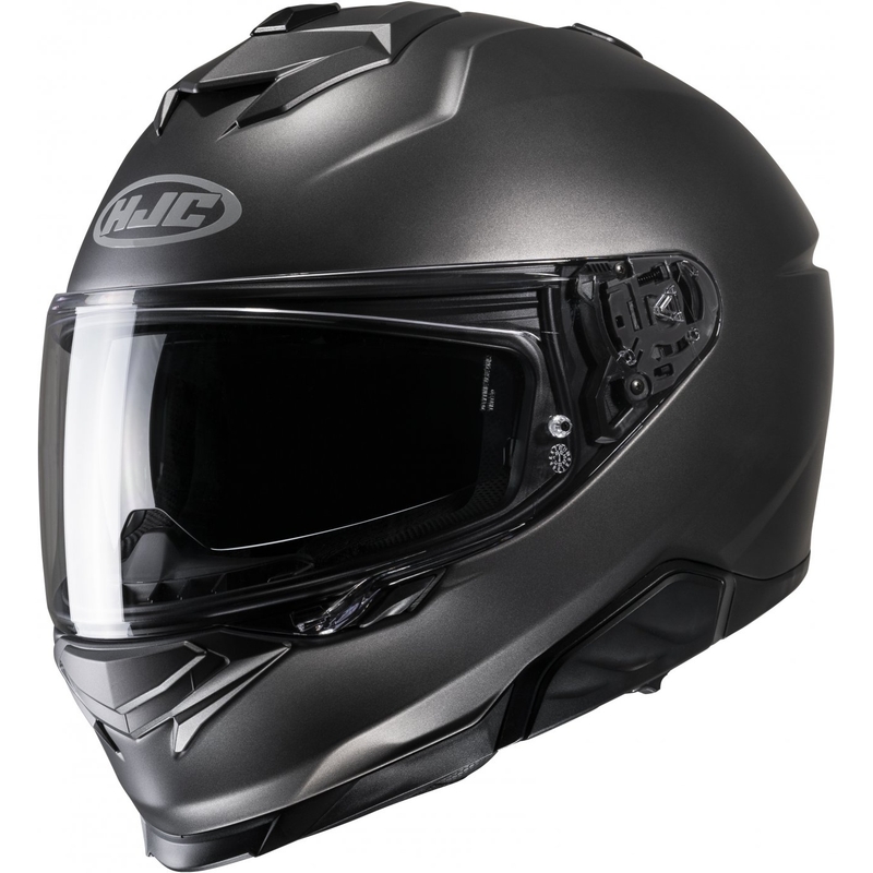 Integrální přilba na motorku HJC i71 Solid semi flat titanová