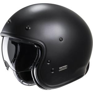 Cască de motociclist HJC V31 Solid semi-flat negru cu fața deschisă