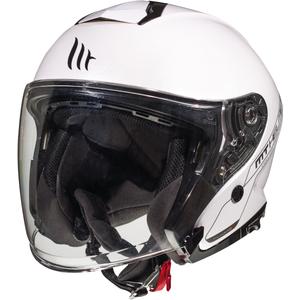Cască de motocicletă MT Thunder 3 SV Solid White Open Motorcycle Helmet výprodej