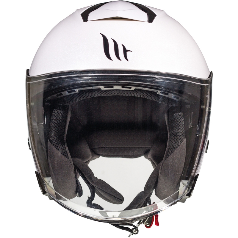 Cască de motocicletă MT Thunder 3 SV Solid White Open Motorcycle Helmet lichidare