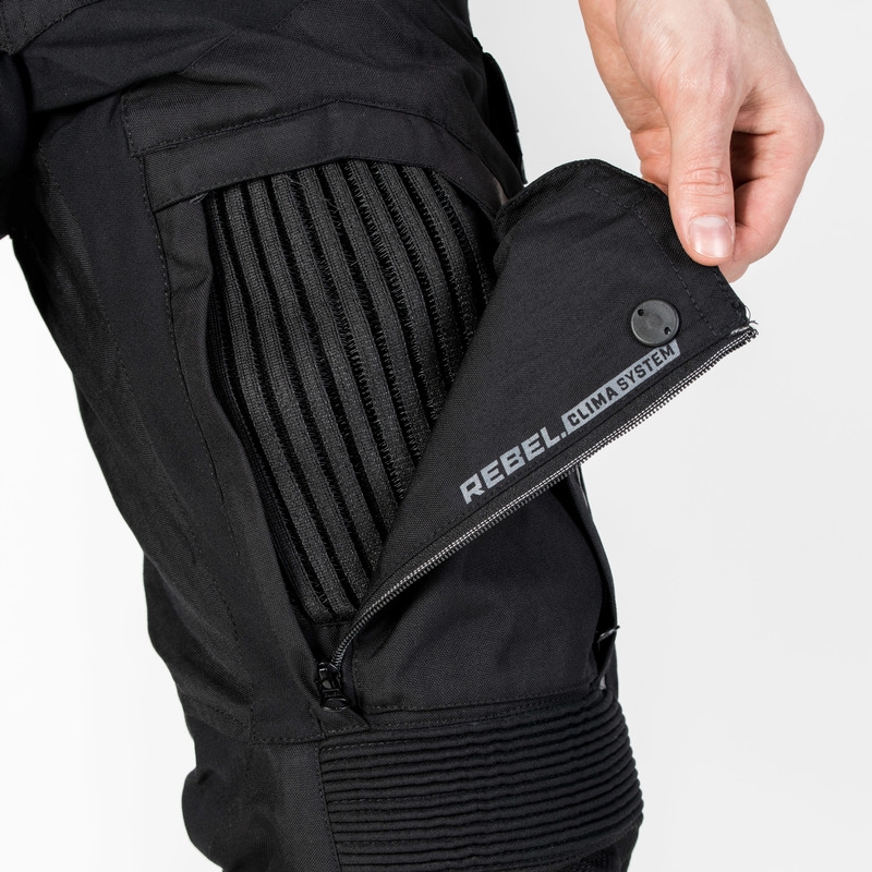 Rebelhorn Patrol pantaloni de motocicletă negru lichidare