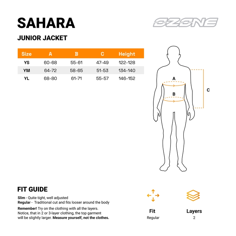 Geacă moto pentru copii Ozone Sahara neagră