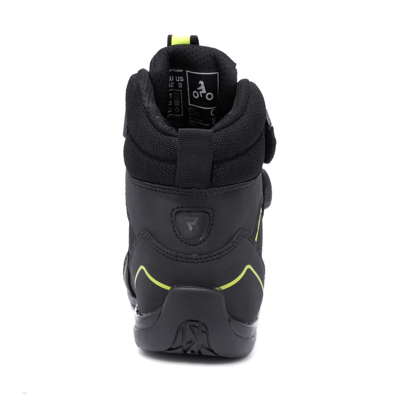 Ghete motociclete Rebelhorn Spark II negru-galben fluo