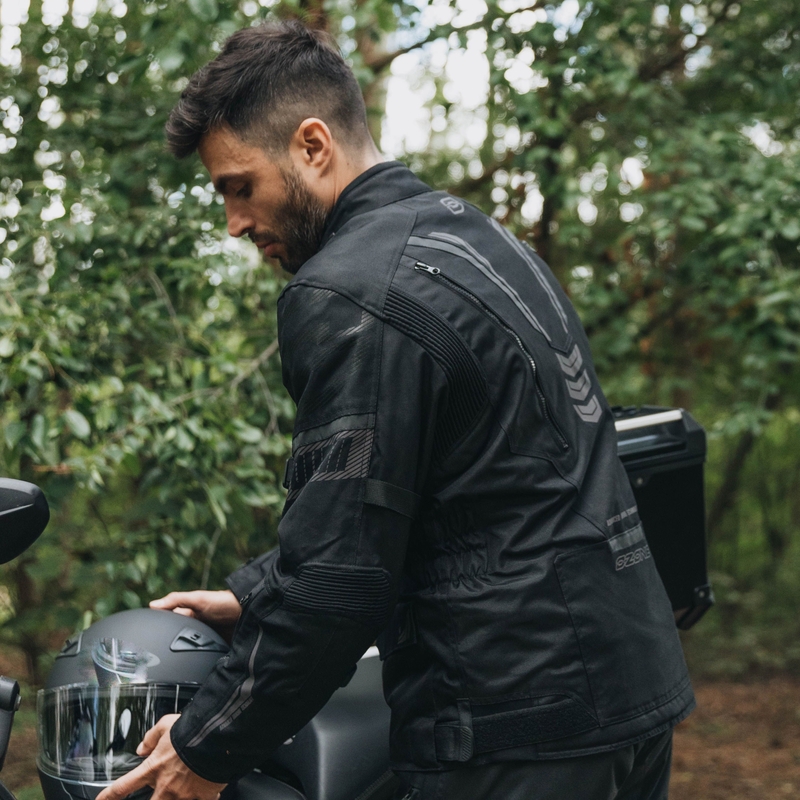 Jachetă de motocicletă Ozone Tour III negru