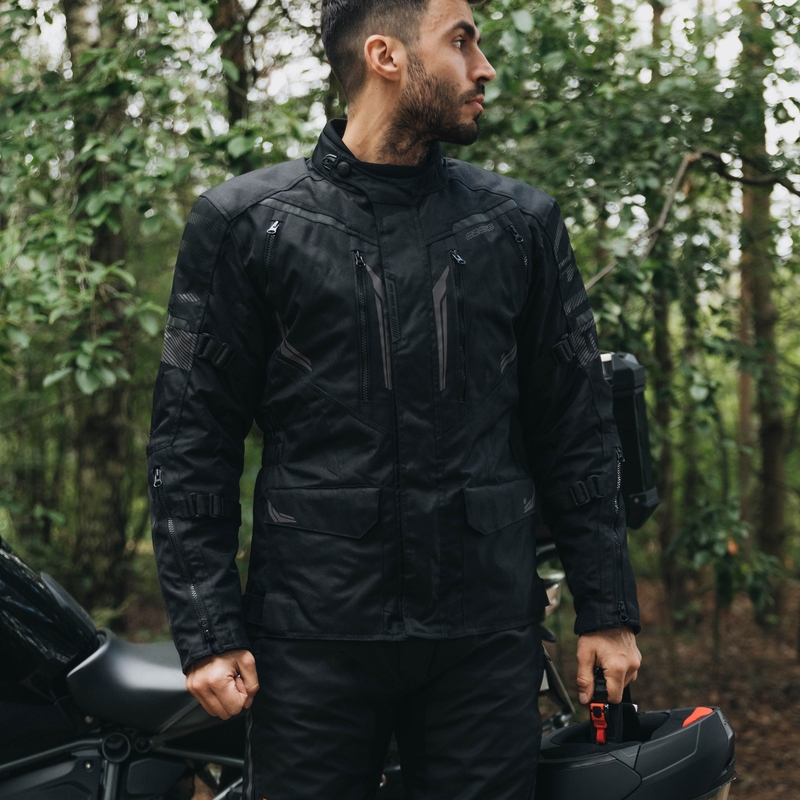 Jachetă de motocicletă Ozone Tour III negru