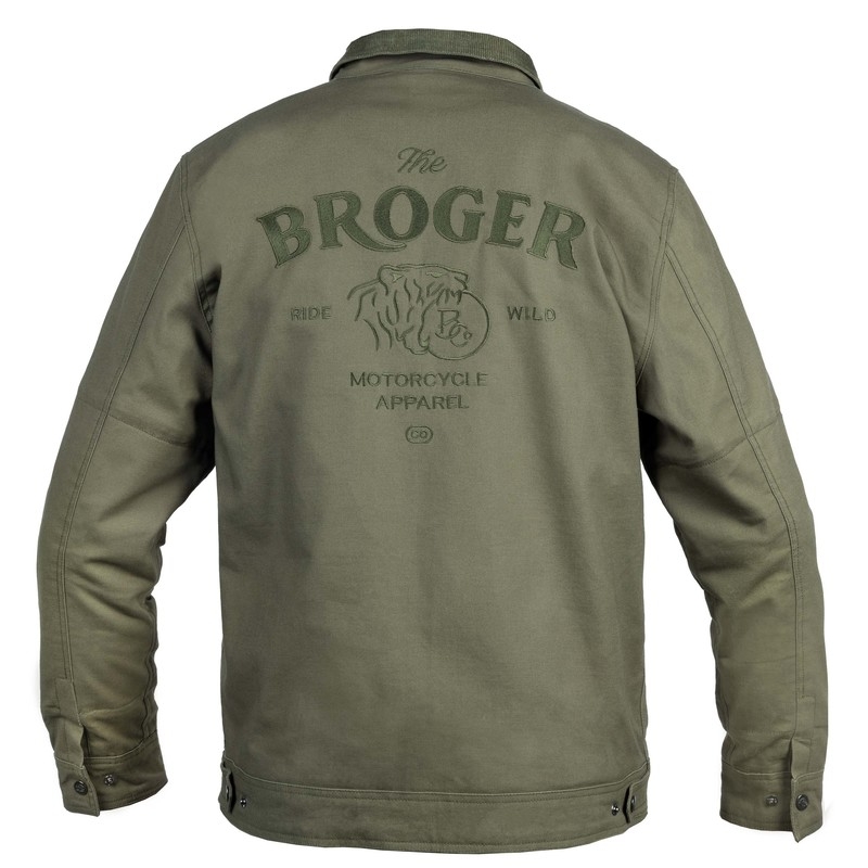 BROGER Montana jachetă de motocicletă Montana verde oliv lichidare