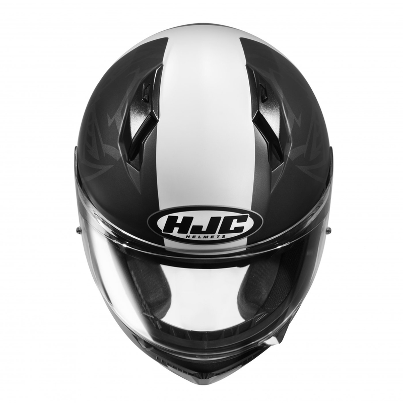 Cască integrală pentru motociclete HJC C10 Fabio Quartararo 20 MC1SF negru-alb-roșu