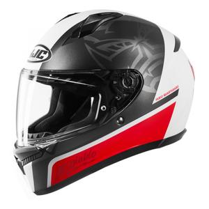 Cască integrală pentru motociclete HJC C10 Fabio Quartararo 20 MC1SF negru-alb-roșu