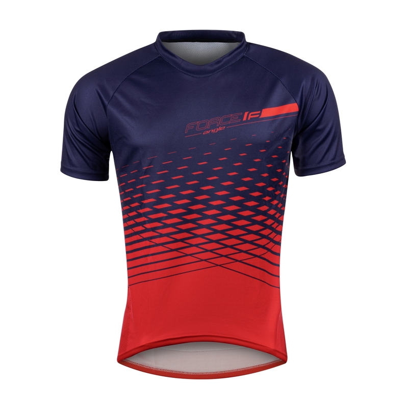 Tricou pentru femei FORCE MTB Angle albastru-roșu lichidare