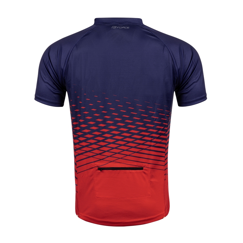 Tricou pentru femei FORCE MTB Angle albastru-roșu lichidare