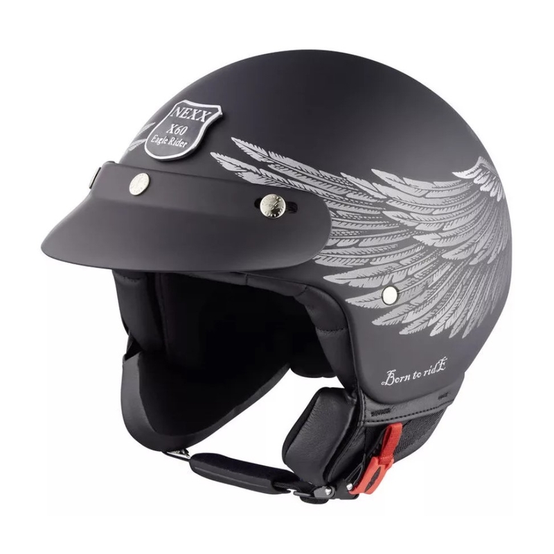 Casca Nexx X.60 Eagle Rider Black-Silver Open Helmet lichidare