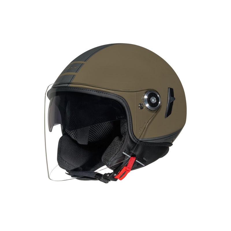 Cască de motocicletă deschisă NEXX SX.60 Sienna verde măsliniu