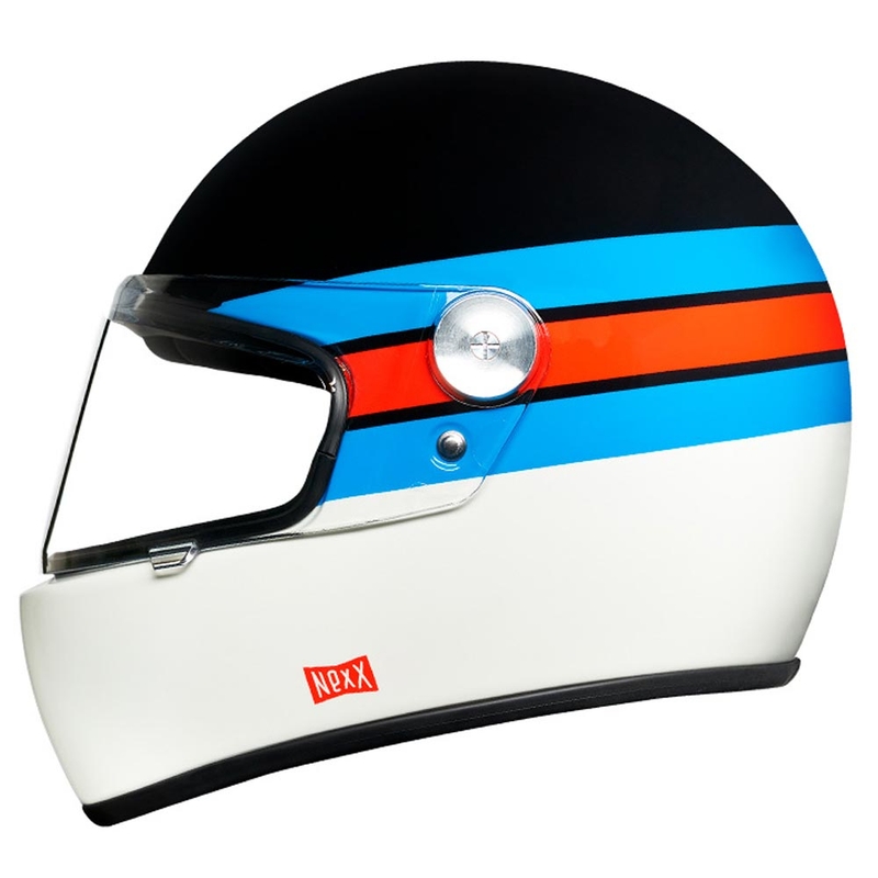 Cască integrală pentru motociclete NEXX X.G100R Gallon albastru-roșu