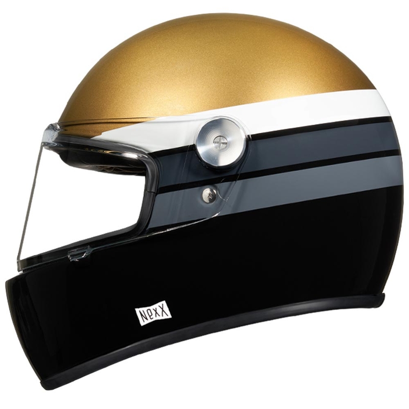 Cască integrală de motociclist NEXX X.G100R Gallon aur-negru lichidare
