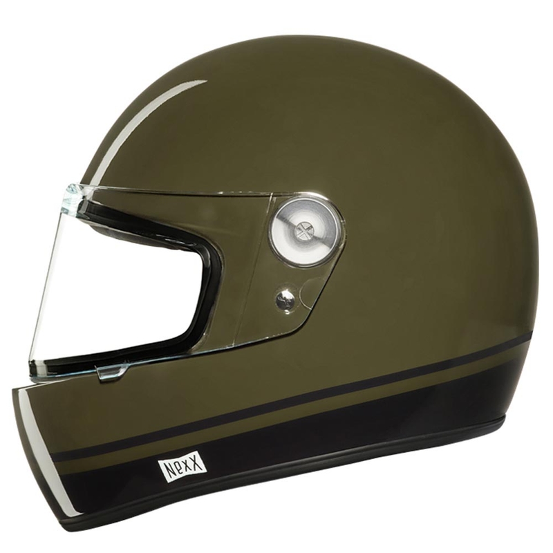 Cască integrală de motocicletă NEXX X.G100R Rumble green lichidare
