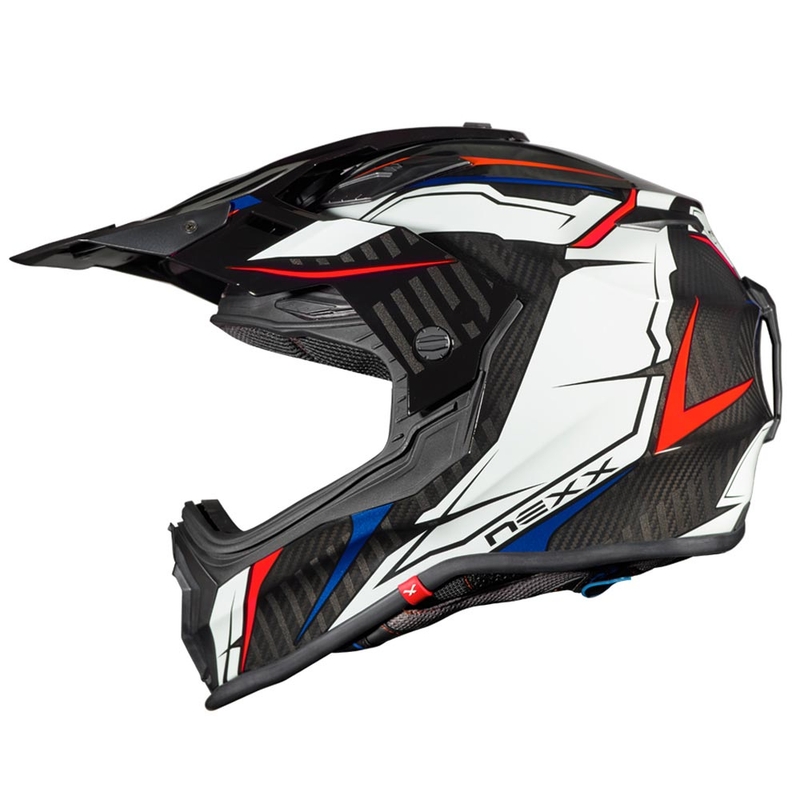 Cască de enduro NEXX X.WRL Atika negru-alb-roșu lichidare