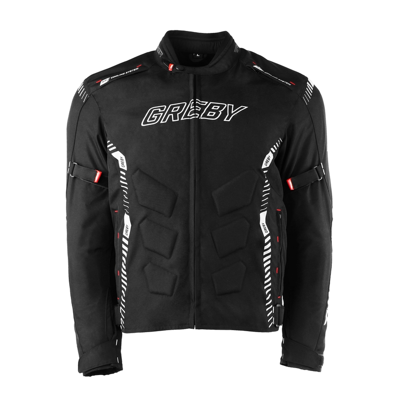 Jachetă pentru motociclete RSA Greby 2 negru-gri lichidare
