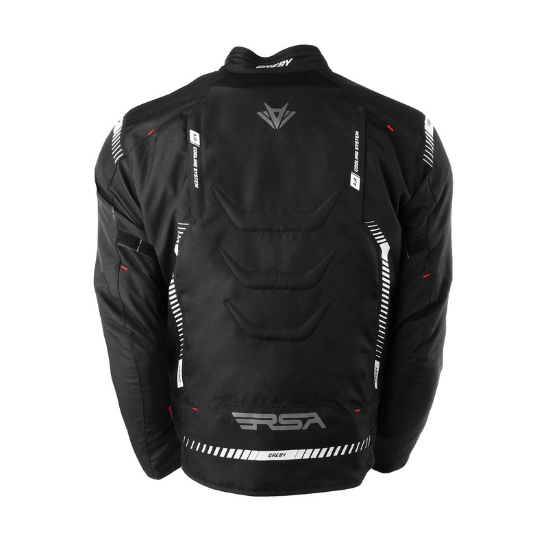 Jachetă pentru motociclete RSA Greby 2 negru-gri lichidare