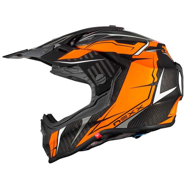 Cască de enduro NEXX X.WRL Atika negru-portocaliu lichidare